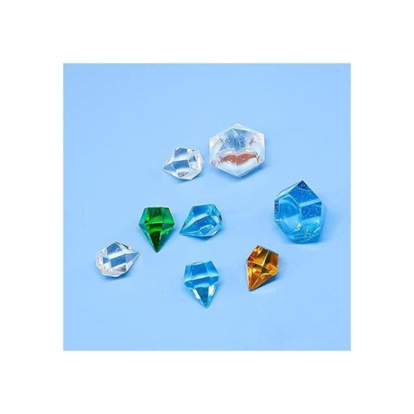 DDlife 2 moldes de silicona con gemas de diamante 3D