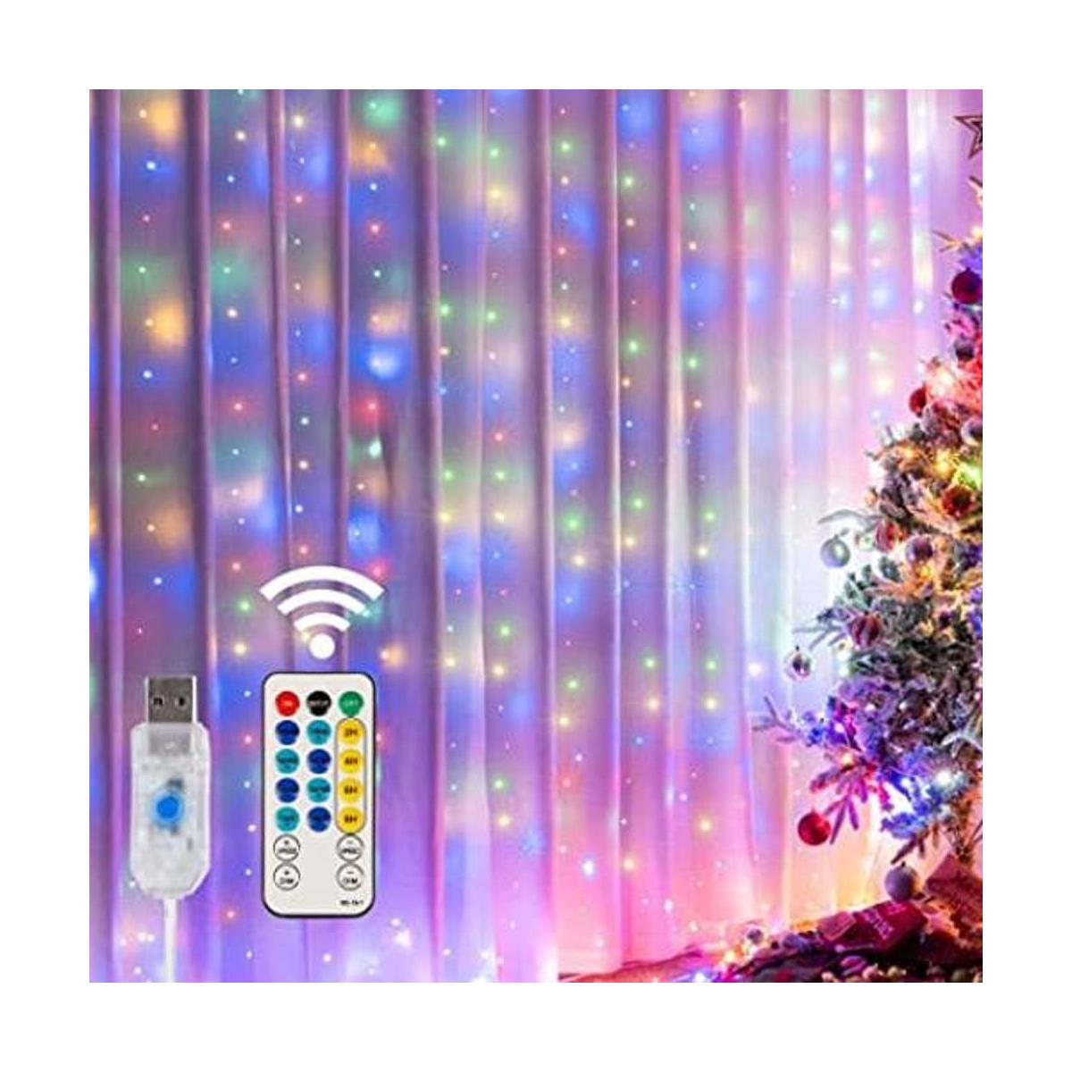 HOME LIGHTING Tira de luces para cortina de ventana 300