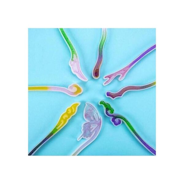 Juego de 8 horquillas de silicona y resina para el pelo