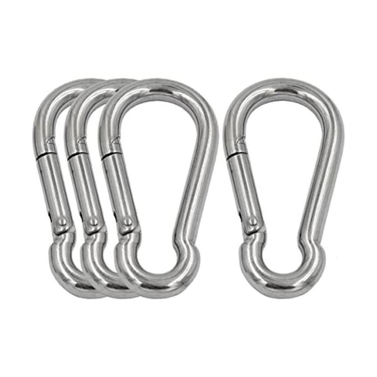 DGOL Mosquetón de acero inoxidable M8 304 para