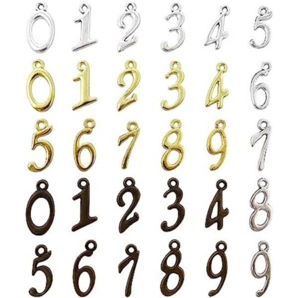 Honbay 180 dijes de números de metal con número de colores