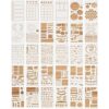 MWOOT Juego de 30 plantillas de diario mixtas plantilla