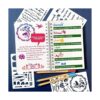MWOOT Juego de 30 plantillas de diario mixtas plantilla