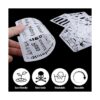 MWOOT Juego de 30 plantillas de diario mixtas plantilla