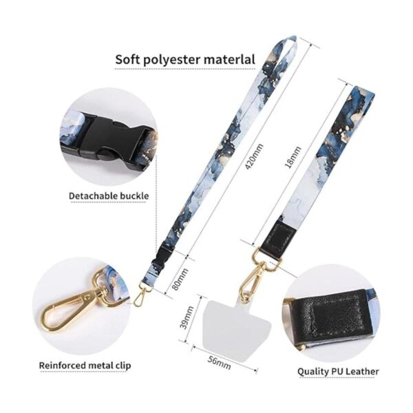Dutyway Cordón para teléfono juego de 8 piezas muñeca_2