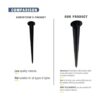 DEMASLED 2 estacas de metal para luz de inundación LED de