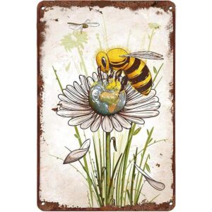 LINQWkk Cartel creativo de lata Save the Planet Bee_1