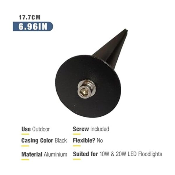 DEMASLED 2 estacas de metal para luz de inundación LED de