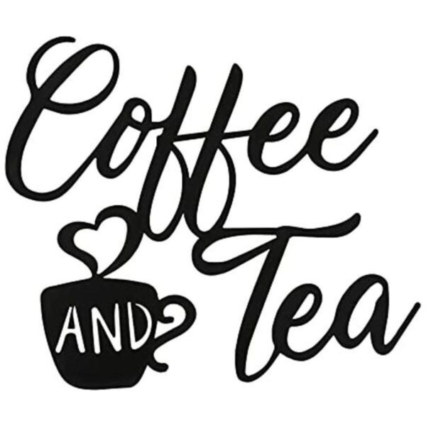 Letrero de café para barra de café y té letrero de metal_1