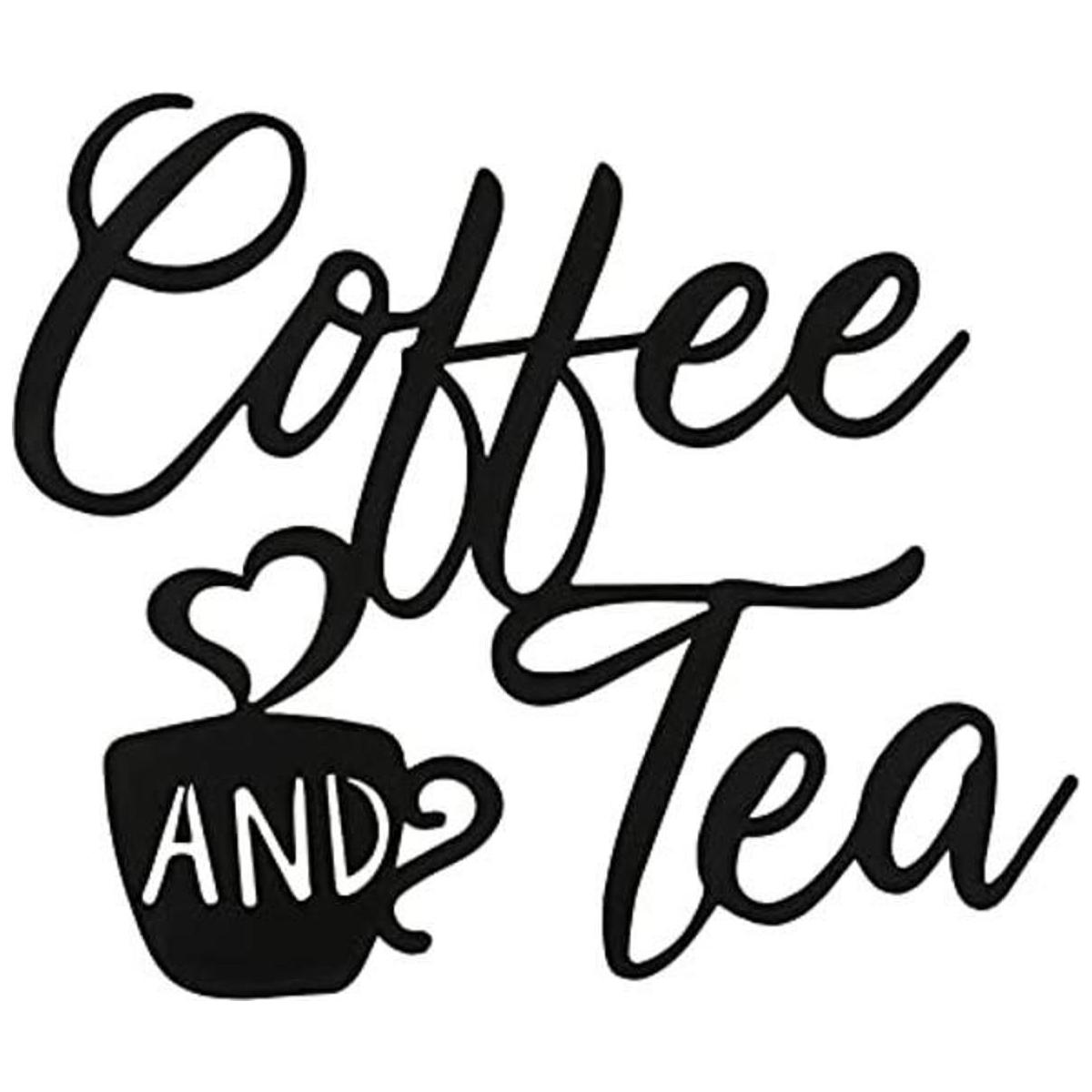 Letrero de café para barra de café y té letrero de metal