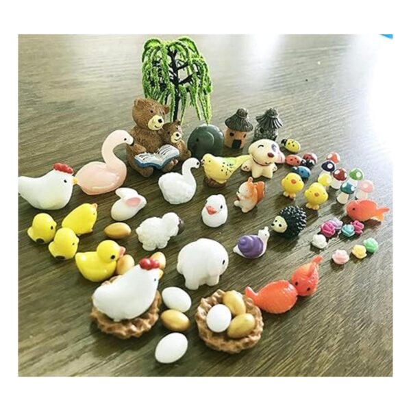 JKanruh Juego de 101 piezas de animales en miniatura