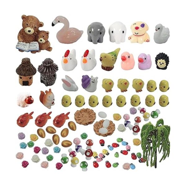 JKanruh Juego de 101 piezas de animales en miniatura