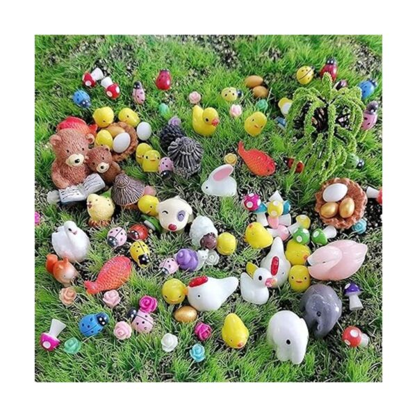 JKanruh Juego de 101 piezas de animales en miniatura
