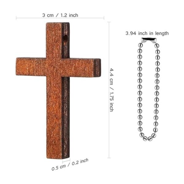 Dije de cruz de madera colgante de cruz de madera adorno