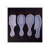 Juego de 6 moldes de resina epoxi de silicona para peine y