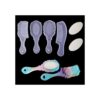 Juego de 6 moldes de resina epoxi de silicona para peine y