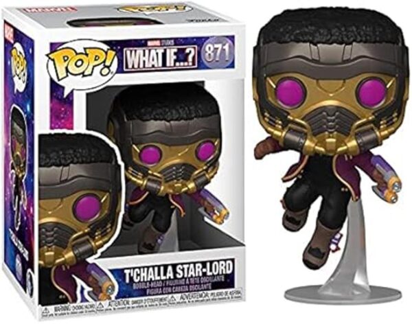 Funko Pop Marvel qué pasa si TChalla StarLord_3