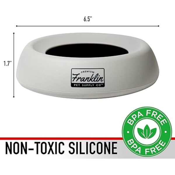Franklin Sports Spill Proof Pet Bowl No Splash Travel_5