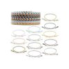 Paquete de 12 pulseras trenzadas ajustables de la amistad_1