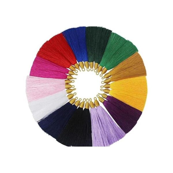 PAMIR TONG 26 borlas elegantes y sedosas de 3.5 in para_2