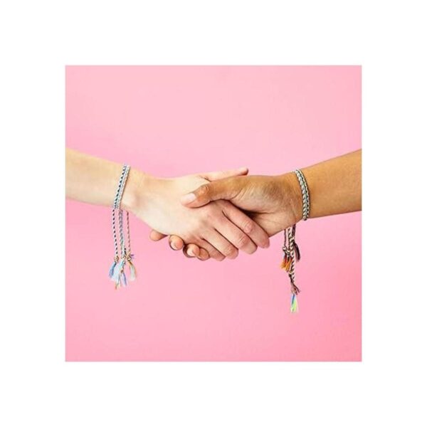 Paquete de 12 pulseras trenzadas ajustables de la amistad_2