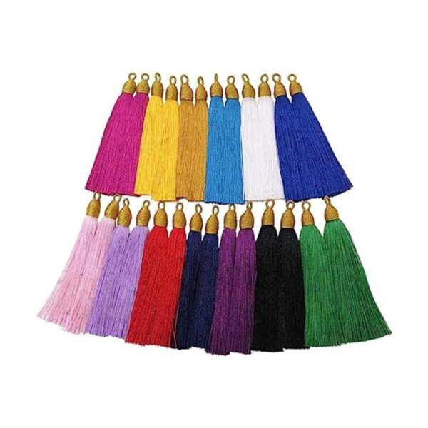 PAMIR TONG 26 borlas elegantes y sedosas de 3.5 in para_1