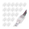 Conectores de tira de luz LED RGB 20 conectores_1