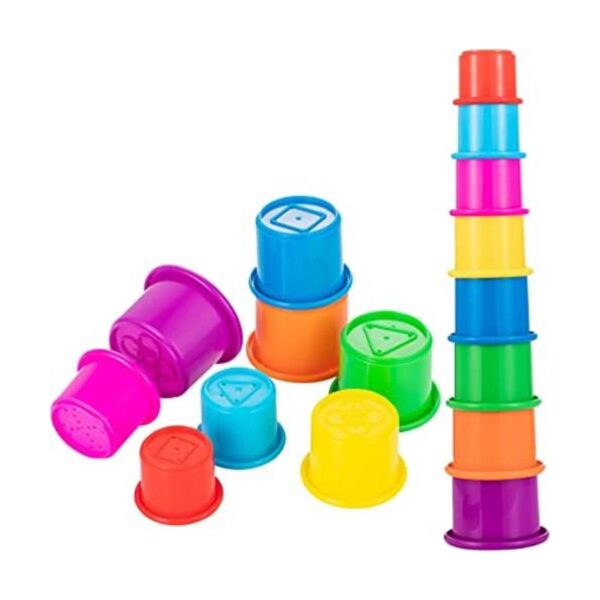 Tazas apilables y anidadas coloridas 8 tazas de juguete_1