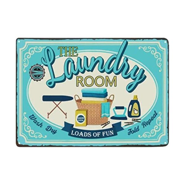 PXIYOU The Laundry Room Loads of Fun Cartel decorativo