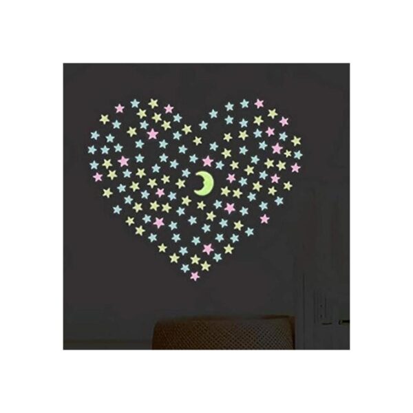 Kiddale 307 pegatinas de pared brillantes brillantes en