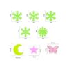 Kiddale 307 pegatinas de pared brillantes brillantes en