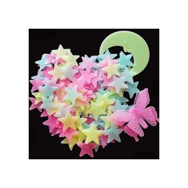 Kiddale 307 pegatinas de pared brillantes brillantes en