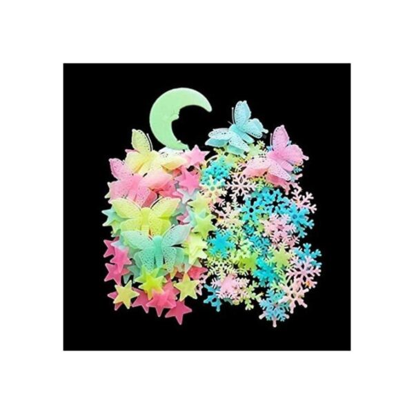 Kiddale 307 pegatinas de pared brillantes brillantes en