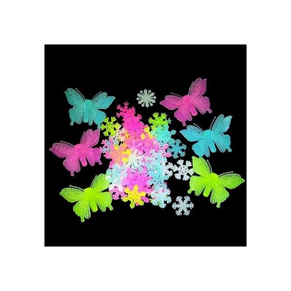 Kiddale 307 pegatinas de pared brillantes brillantes en