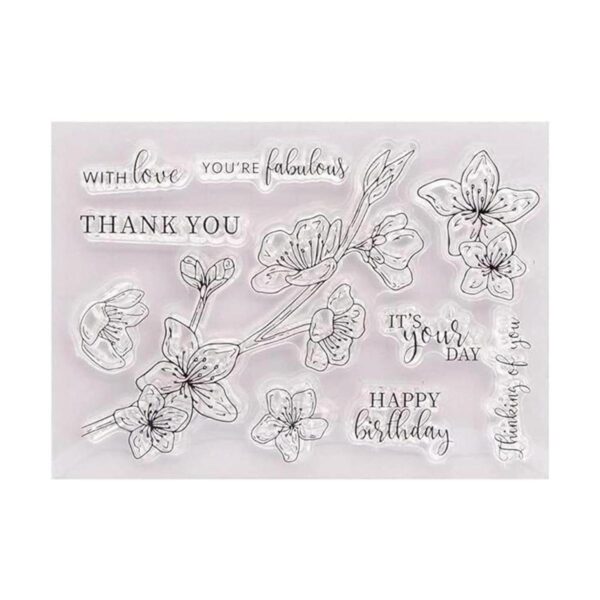 Arbuya DIY Flores Hojas Frase Sentiment Decorativo Claro