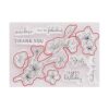 Arbuya DIY Flores Hojas Frase Sentiment Decorativo Claro
