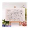 Arbuya DIY Flores Hojas Frase Sentiment Decorativo Claro
