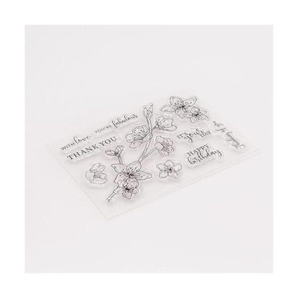 Arbuya DIY Flores Hojas Frase Sentiment Decorativo Claro