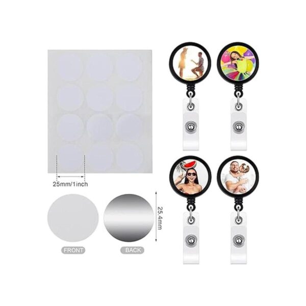 Hotop Calcomanías de aluminio en blanco de sublimación de