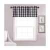 Annlaite Buffalo Checker Farmhouse Cenefa de cortina de