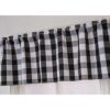Annlaite Buffalo Checker Farmhouse Cenefa de cortina de