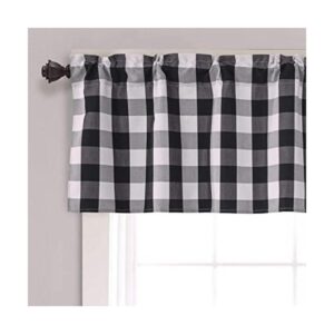 Annlaite Buffalo Checker Farmhouse Cenefa de cortina de
