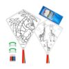 HENGDA KITE Cometa de pintura en blanco para niños y_1