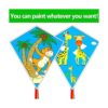 HENGDA KITE Cometa de pintura en blanco para niños y_3