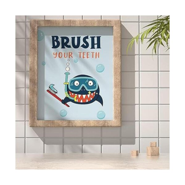 Divertidas reglas de decoración de baño de tiburón_2