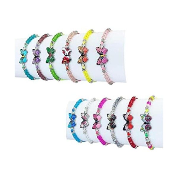 Elesa Miracle 12 pulseras de cuentas de cristal tejidas_1