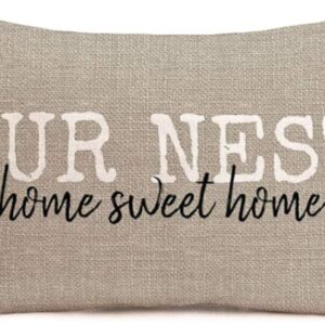 Fukeen Our Nest Home Sweet Home Funda de almohada_1