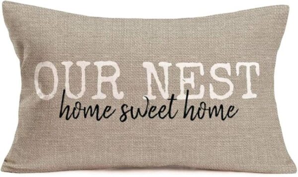 Fukeen Our Nest Home Sweet Home Funda de almohada_1