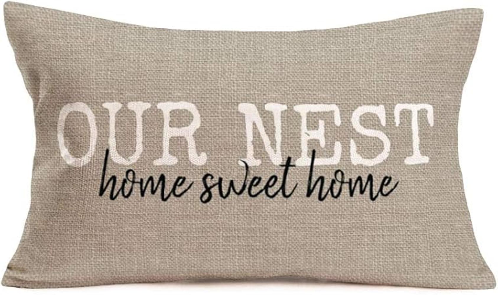 Fukeen Our Nest Home Sweet Home Funda de almohada