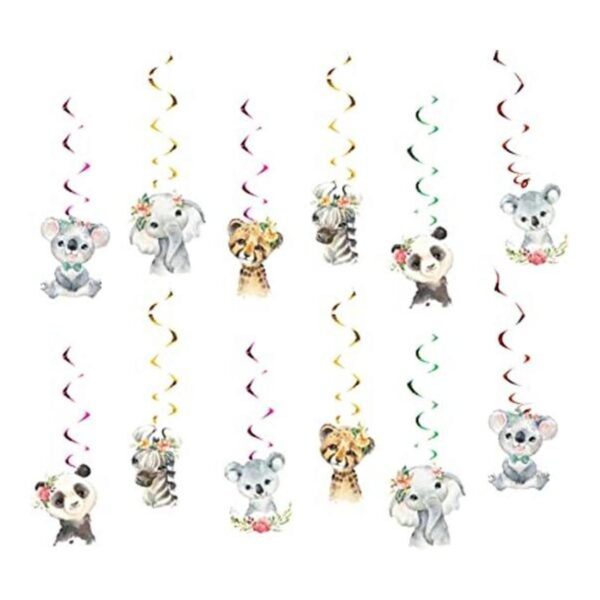 Fenghu 12PCS Girl Wild One Hanging Swirls Ceiling_1